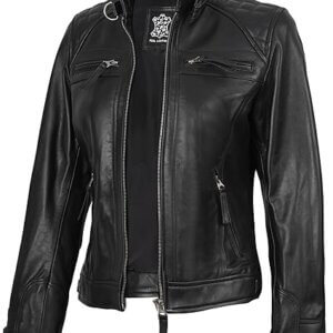Women's Biker Leather Jacket