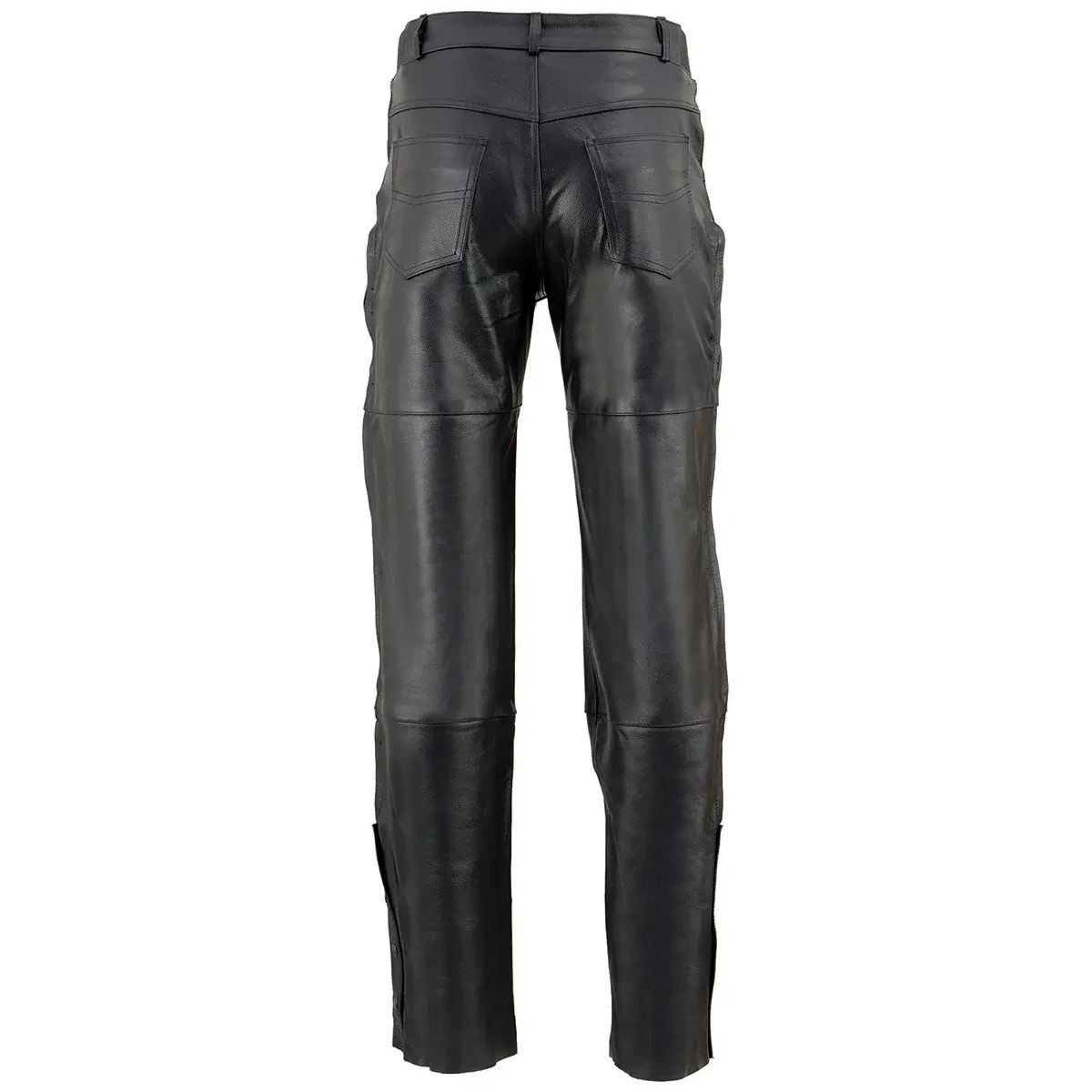 Biker Leather Pants Back Side View