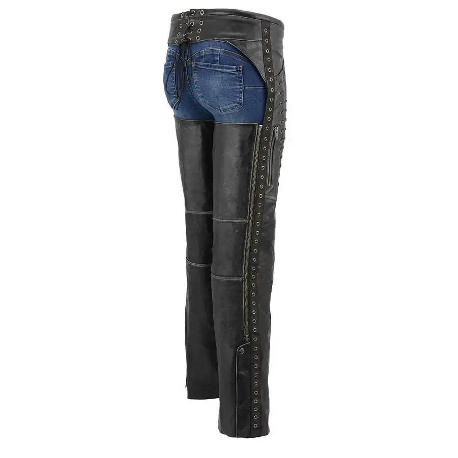 CE Armored Motorcycle Chaps Back Side View