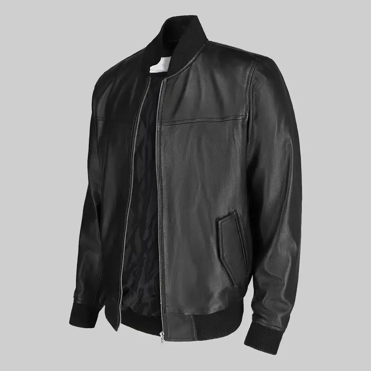 Classic Bomber Jacket Side View