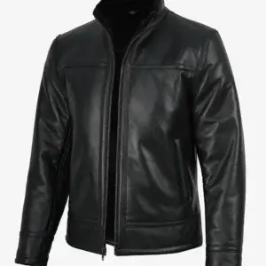 Cowhide Leather Bomber Jacket
