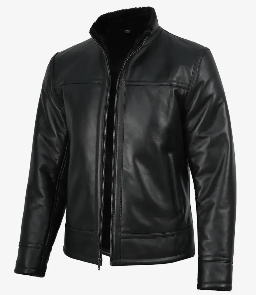 Cowhide Leather Bomber Jacket