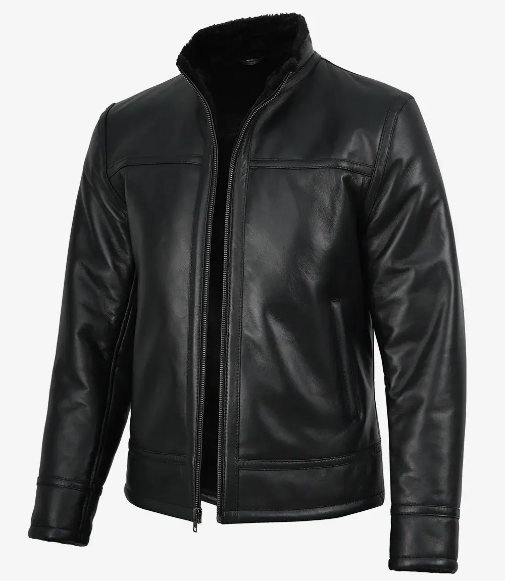 Cowhide Leather Bomber Jacket