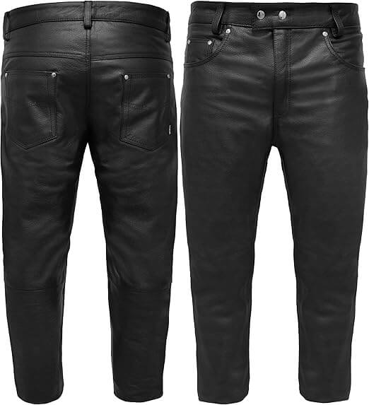 Cowhide Leather Motorcycle Pants