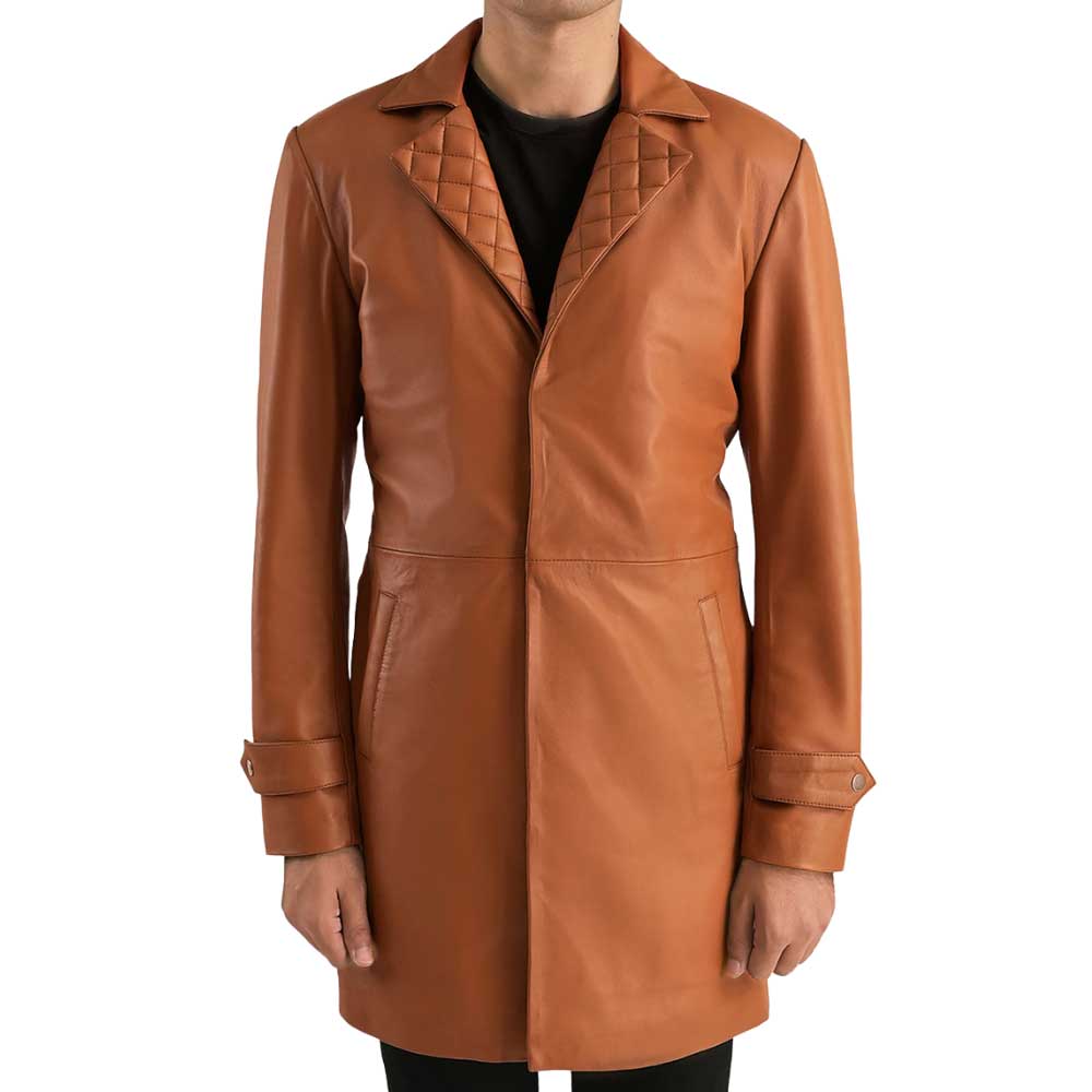 Custom Leather Trench Coat