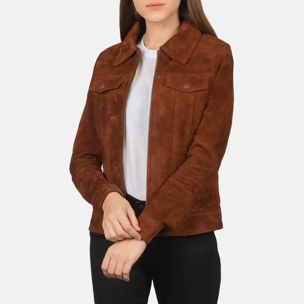 Fashion Suede Jacket Women