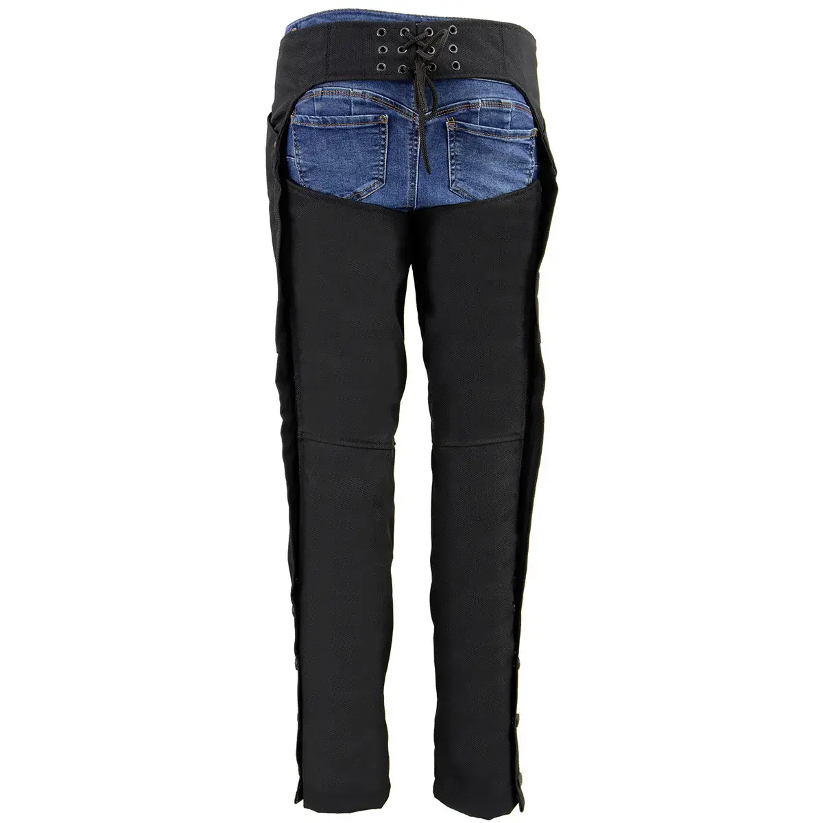 Genuine Leather Chaps Women Back Side View