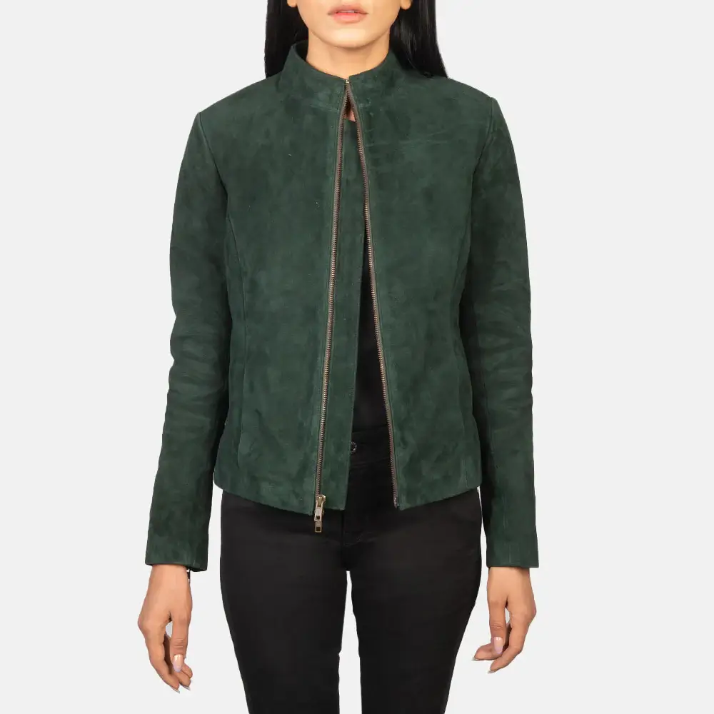 Genuine Suede Jacket Women