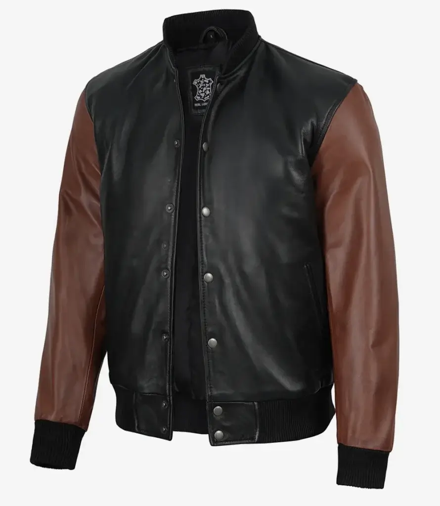 Lightweight Leather Bomber Jacket