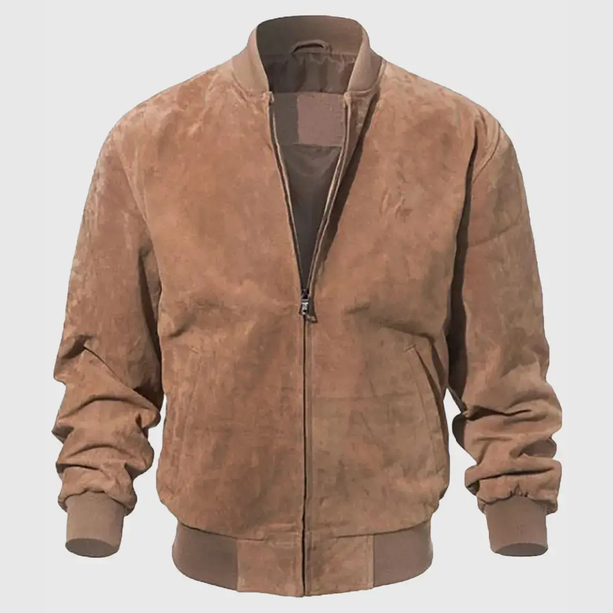 Luxury Leather Bomber Jacket