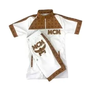 MCM Leather Short Sleeve Suit