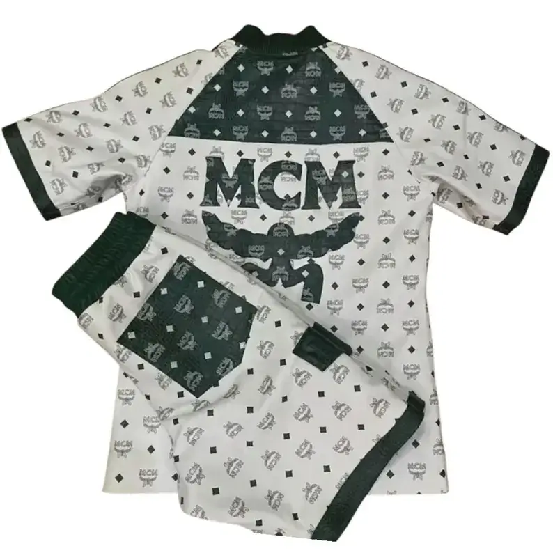 MCM Short Sleeve Leather Suit Back Side View
