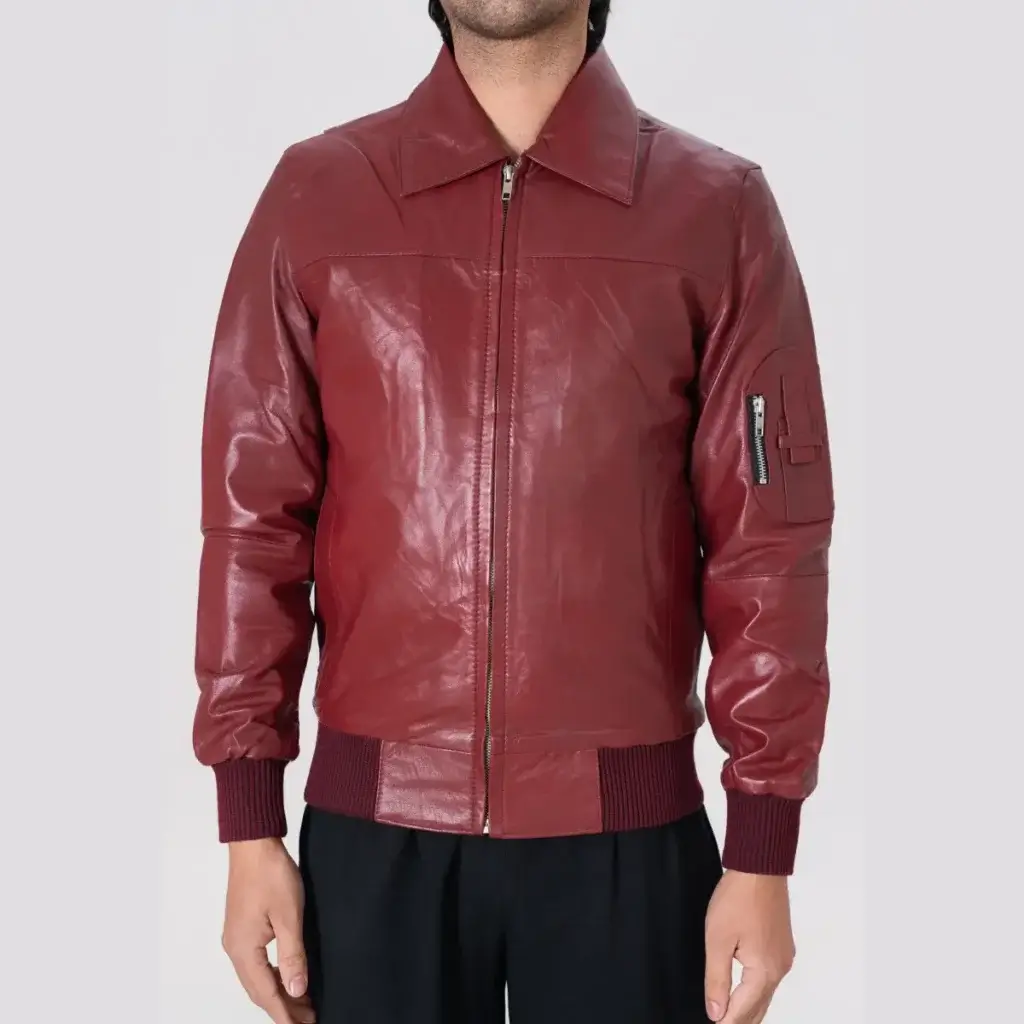 Men's Bomber Leather Jacket