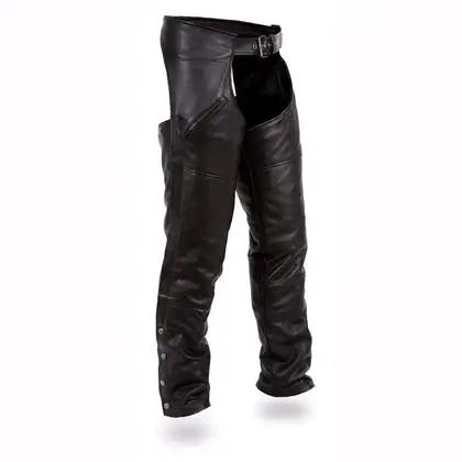 Men's Leather Motorcycle Chaps