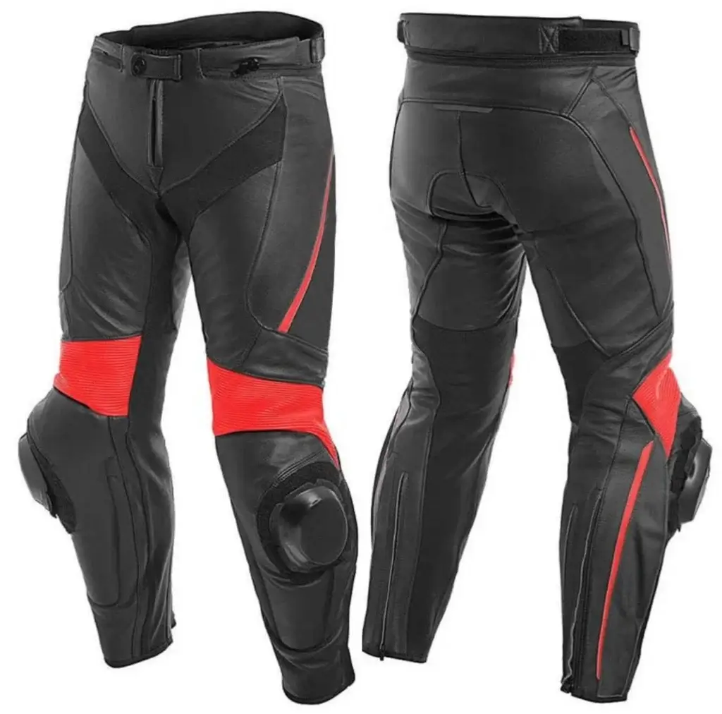 Men’s Motorcycle Leather Armored Pants