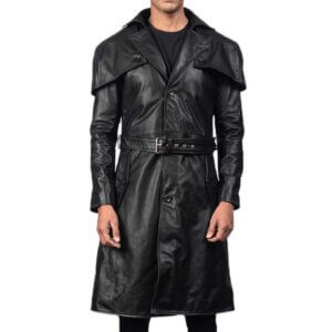 Modern Long Leather Coat