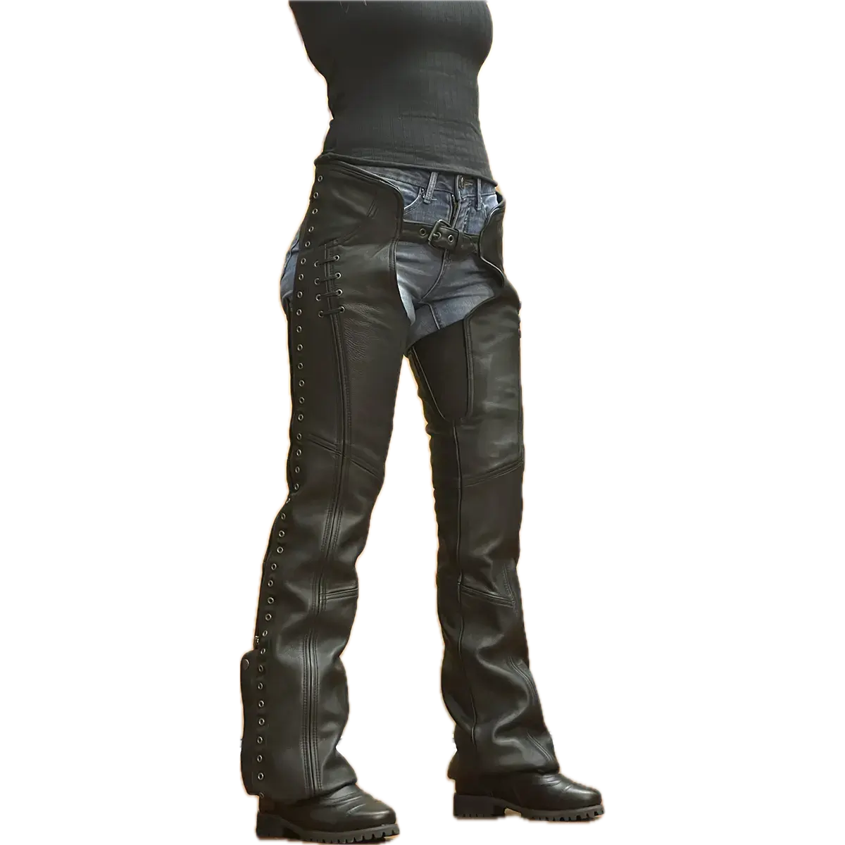 Men Motorcycle Armored Chaps