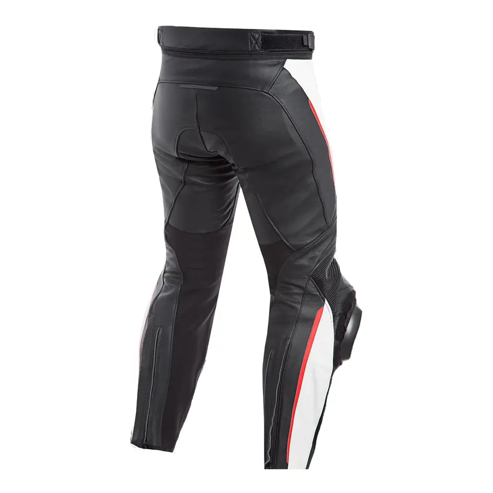 Motorcycle Pants With Knee Armor Back Side View