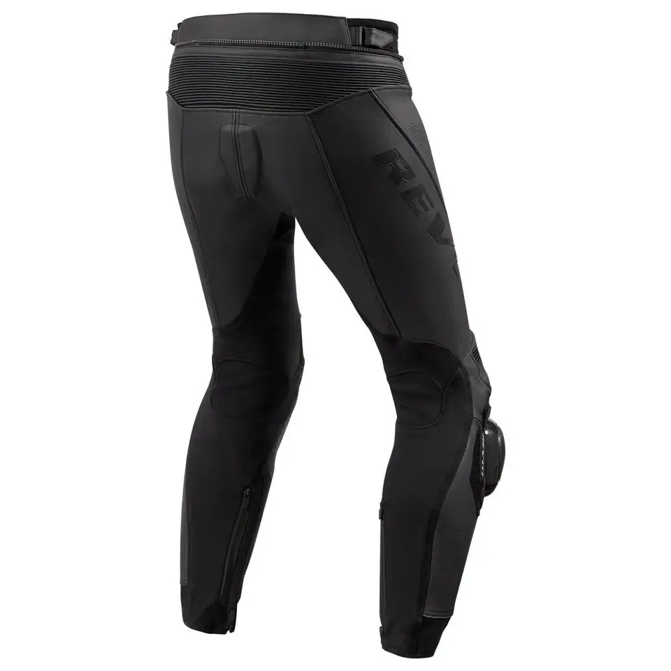 Protective Motorcycle Leather Pants Back Side View