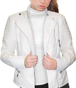 Soft Genuine Leather Quilted Jacket