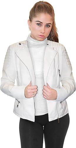 Soft Genuine Leather Quilted Jacket