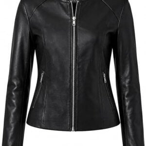 Women's Black Leather Jacket