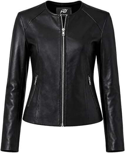 Women's Black Leather Jacket