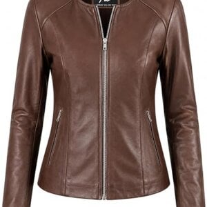 Women's Brown Leather Jacket