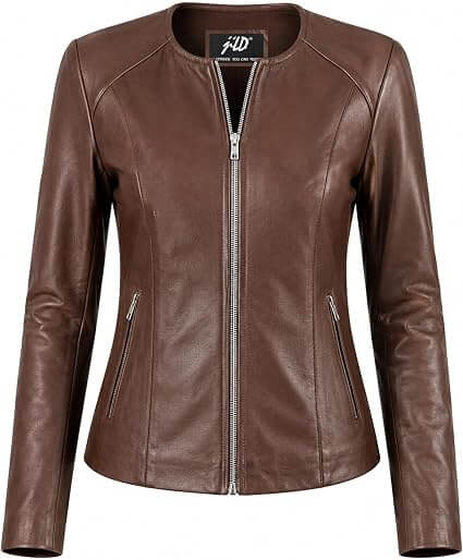 Women's Brown Leather Jacket