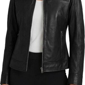 Women's Casual Leather Jacket