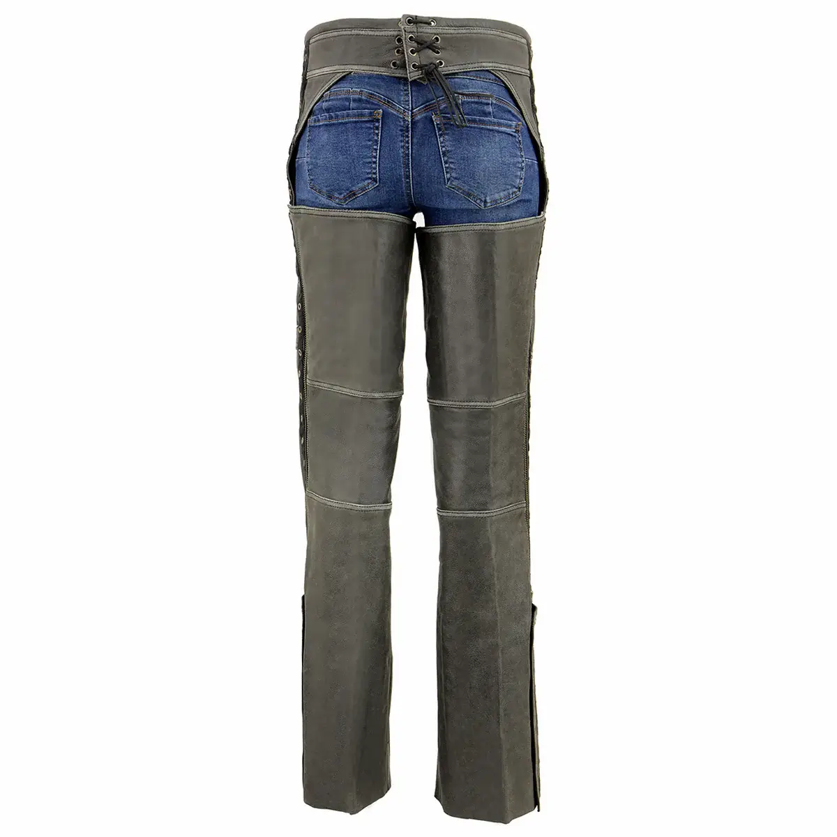 Women's Motorcycle Chaps Back Side View