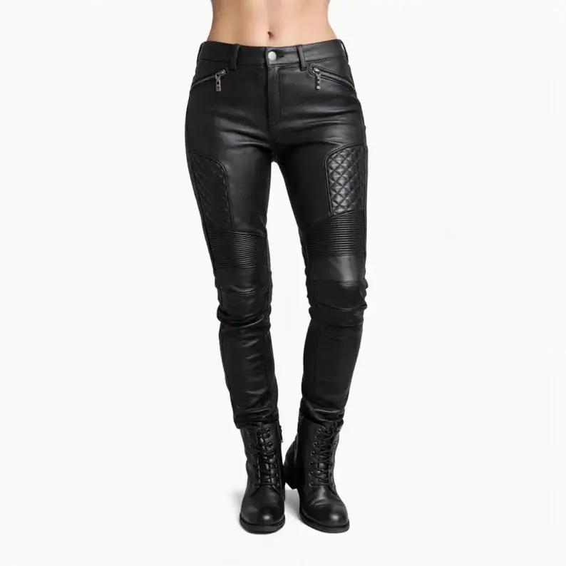 Women's Protective Leather Pants