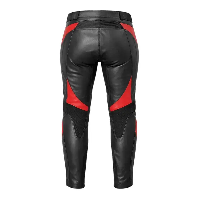 Women's Protective Leather Riding Pants Back Side View