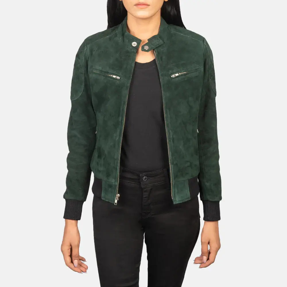 Women's Suede Moto Jacket