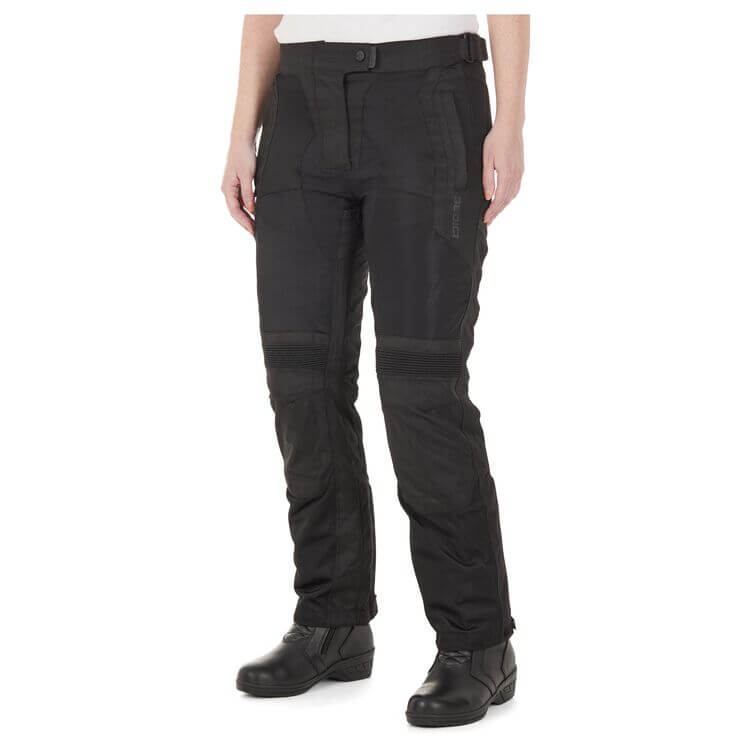Women's Textile Motorcycle Pants Front Side View