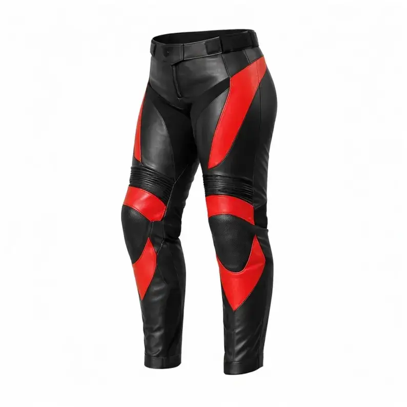 Women's Protective Leather Riding Pants