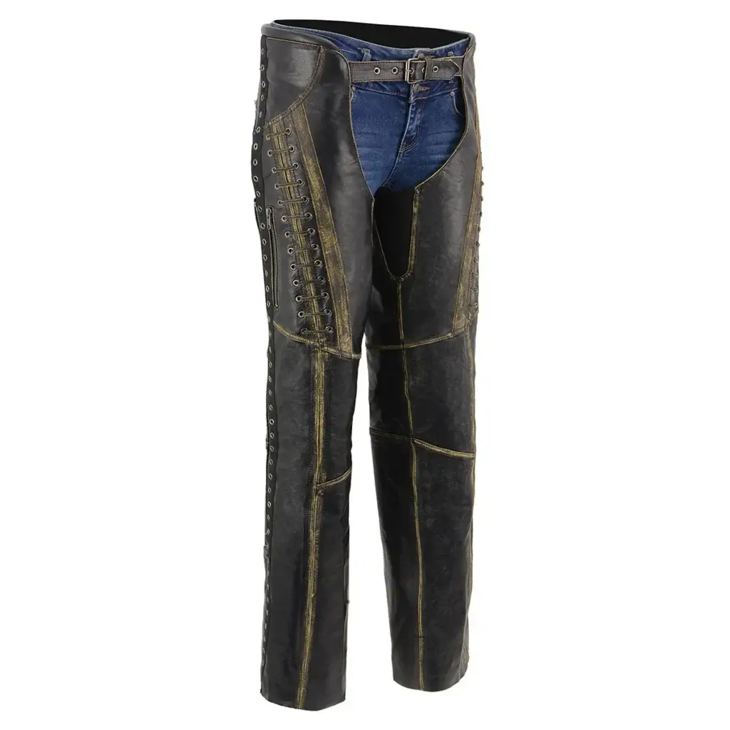 Women's Armored Leather Chaps
