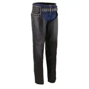 Women's Genuine Leather Motorcycle Chaps