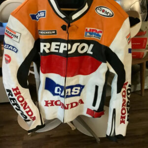 Honda Repsol Leather Jacket - Racing Motorcycle Jacket